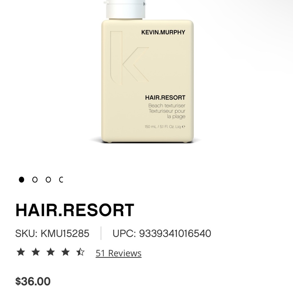 NEVER USED Kevin Murphy Beach Resort Hair Texturizer